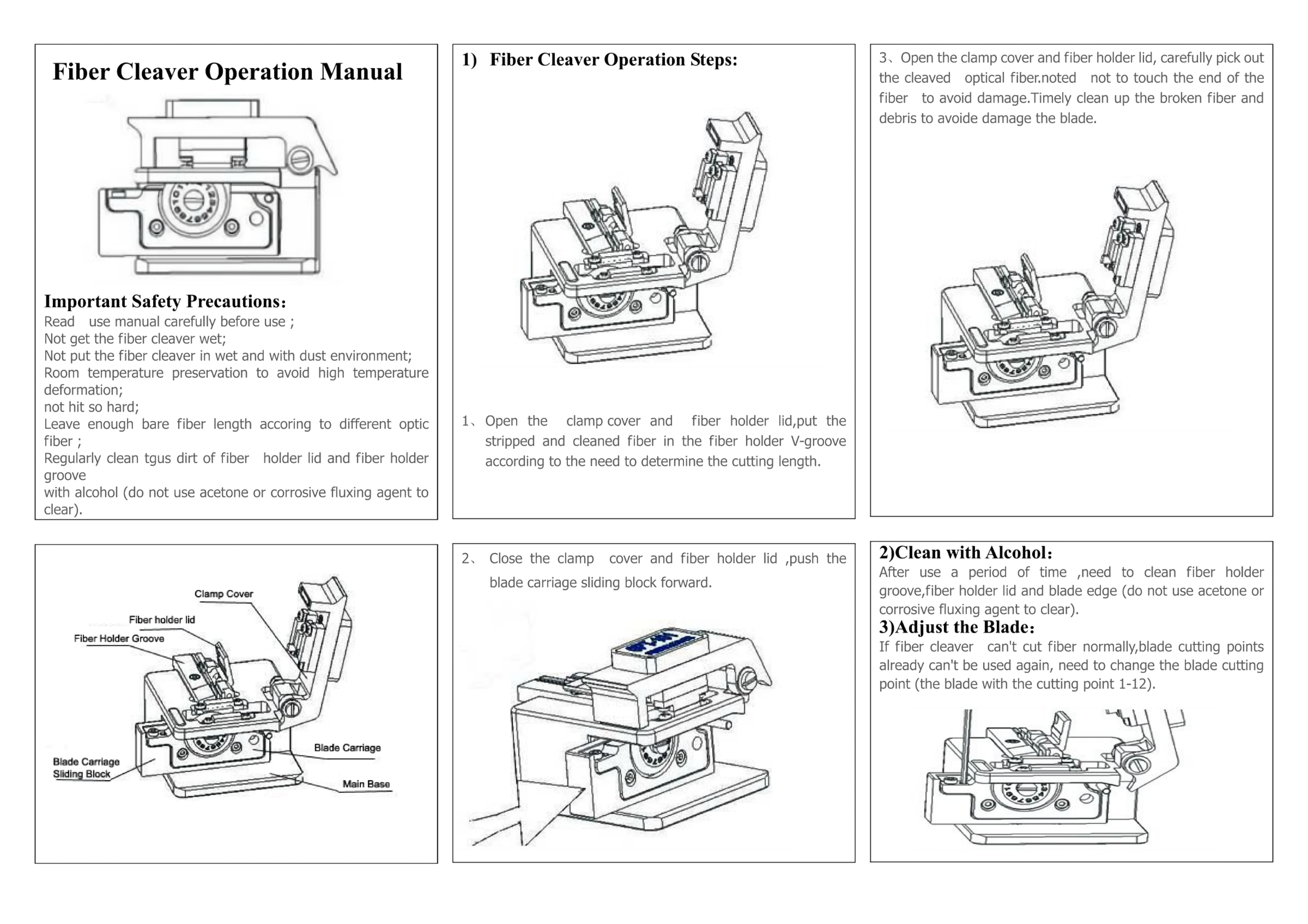 How to use fiber optic cleaver correctly（1）
