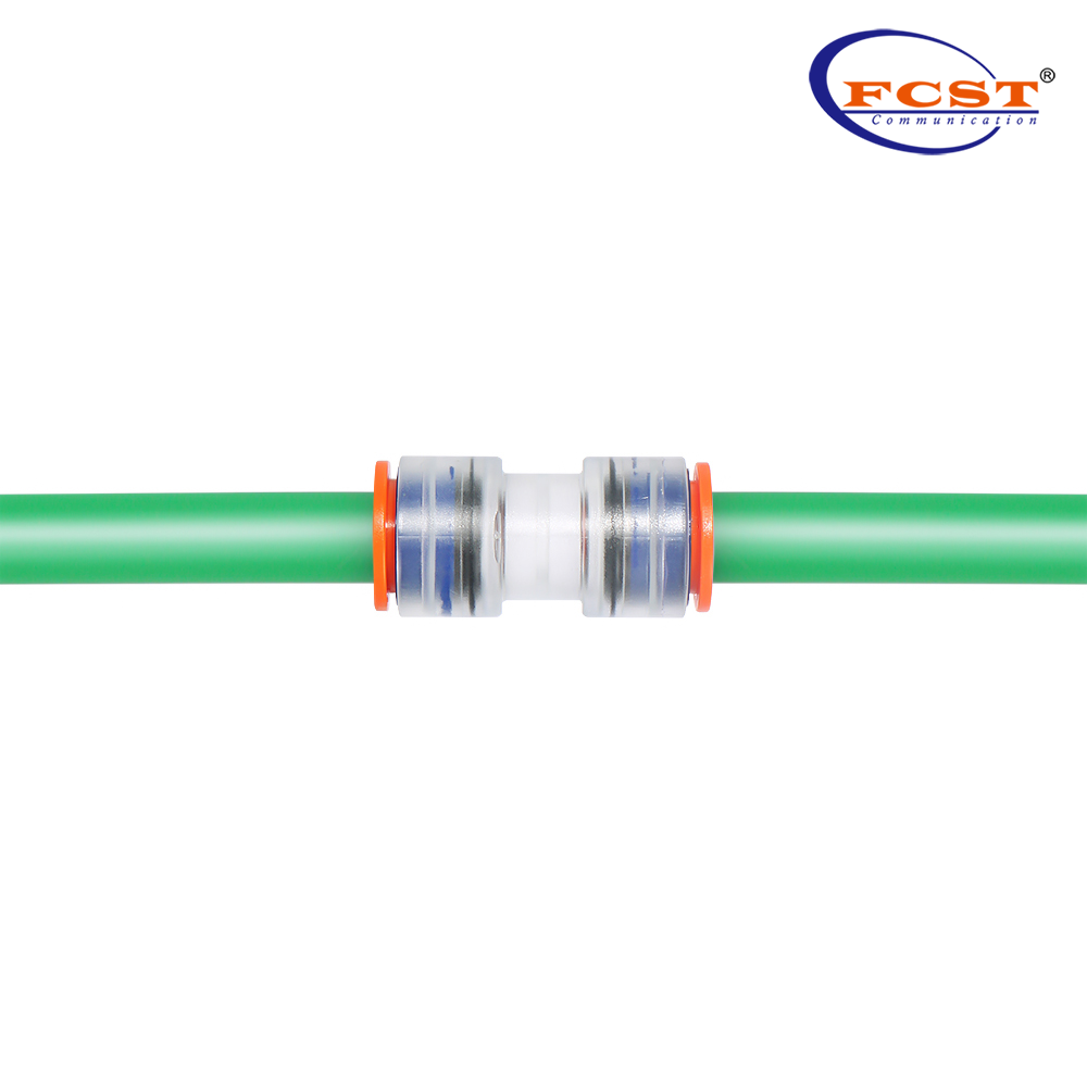 5/3.5mm 7/3.5mm 12/10mm 4/10mm Push-Fit Polyethylene Micro Duct Straight Connector for Telcome Duct Connectors