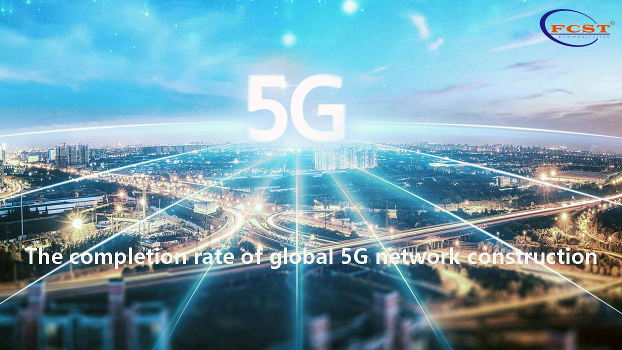 The completion rate of global 5G network construction　
