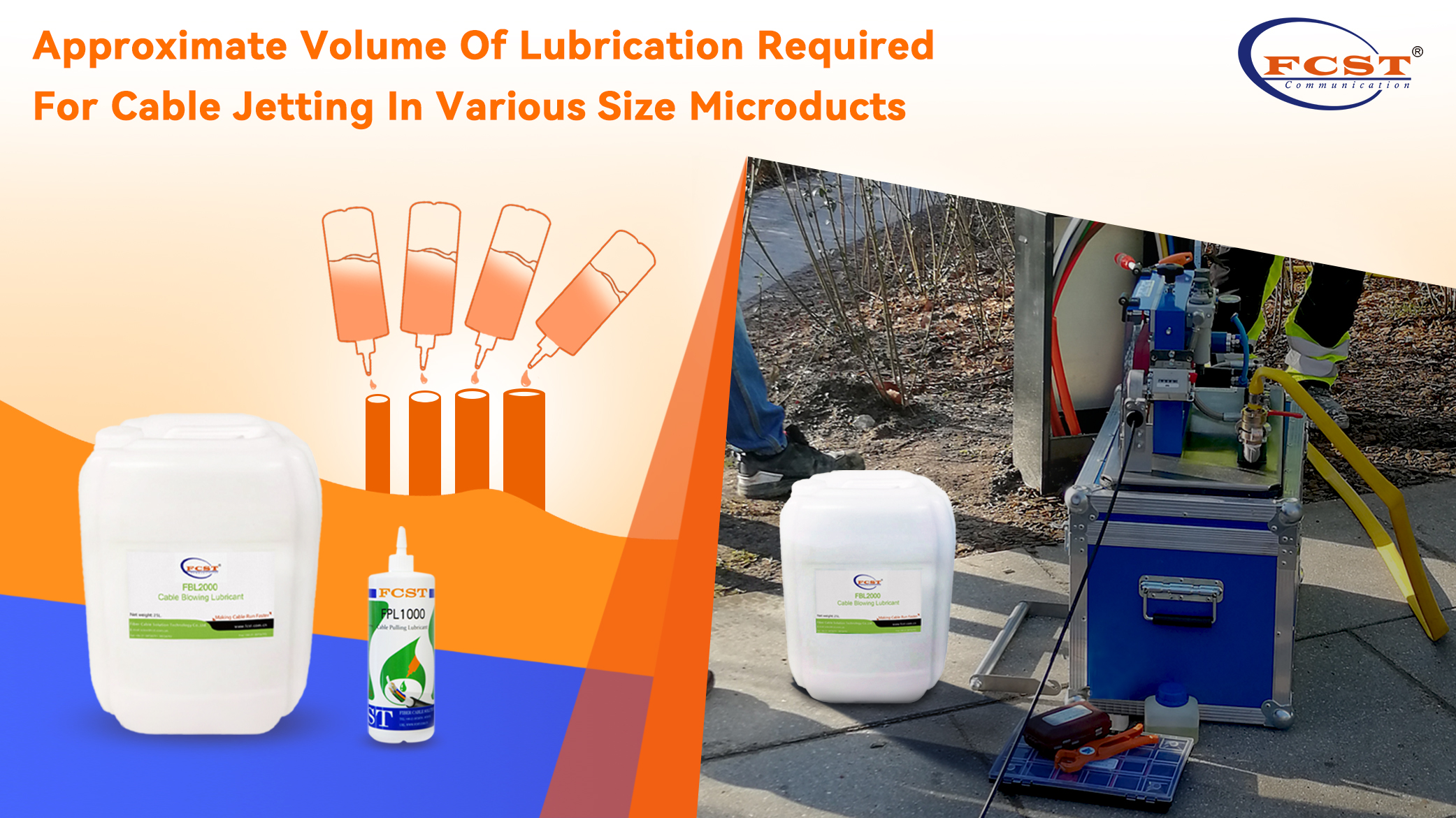 Approximate Volume Of Lubrication Required For Cable Jetting In Various Size Microducts